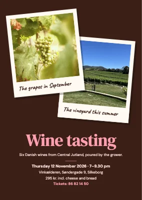 Wine tasting — two polaroids from the vineyard