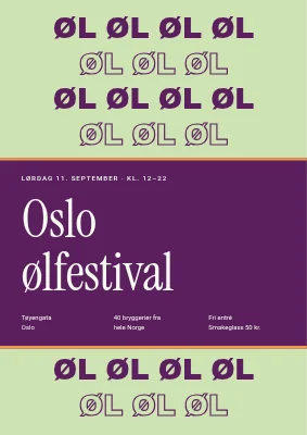 Nørrebro ølfestival — plakat