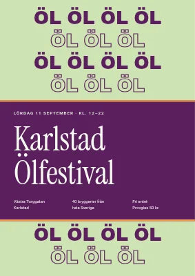 Nørrebro ölfestival — affisch