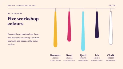 Page 4 of Brand guide — candle maker