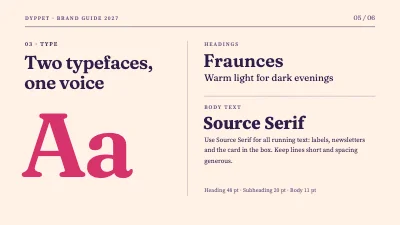 Page 5 of Brand guide — candle maker