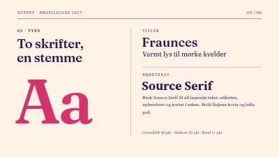 Side 5 av Merkevareguide — lysstøper