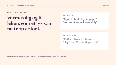 Side 6 av Merkevareguide — lysstøper