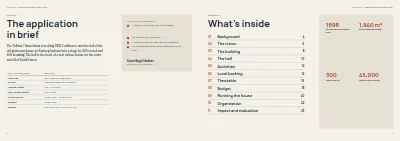 Pages 2–3 of Project prospectus for a culture house funding application – 24 pages