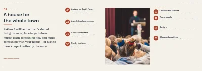 Pages 6–7 of Project prospectus for a culture house funding application – 24 pages