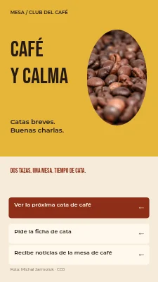 Mesa de temporada — Club del café