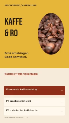 Sesongbord — Kaffeklubben