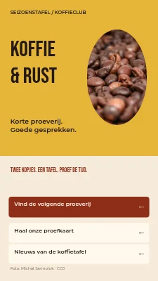 Seizoenstafel — Koffieclub
