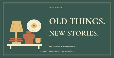 Flea market – Retro character