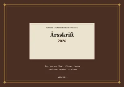 Årsskrift for lokalhistorisk forening – 32 sider