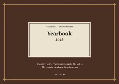 Yearbook for a local history society – 32 pages