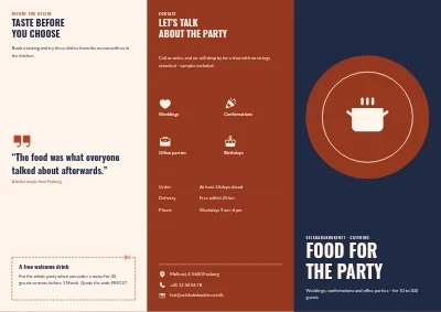 Catering for parties