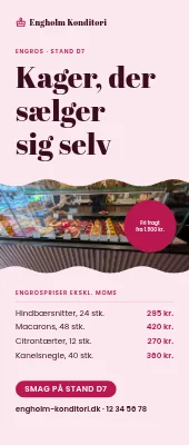 Roll-up til konditori — engros på fagmessen