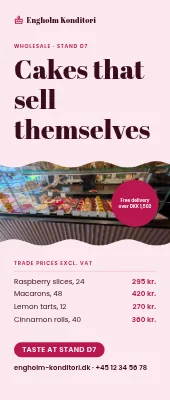 Patisserie roll-up — wholesale at the trade fair