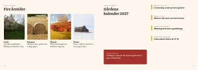 Side 12–13 af Brochure for bondegårdsferie – 16 sider
