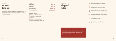 Pages 14–15 of Brochure for farm holidays – 16 pages
