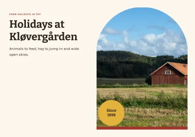 Brochure for farm holidays – 16 pages
