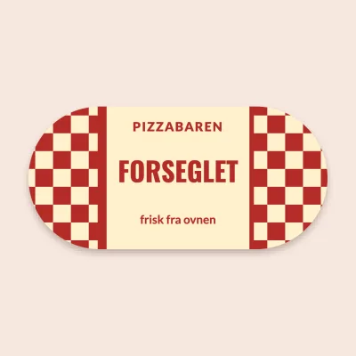 Forseglet pizzaæske