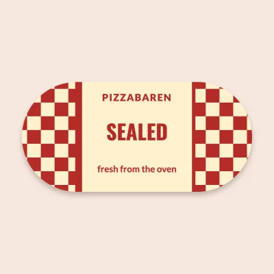 Sealed pizza box