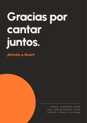 Página 3 de Cuadernillo de canciones de confirmación — lista de canciones como menú