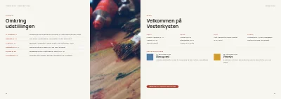 Side 58–59 af Udstillingskatalog for kunstmuseum – 64 sider