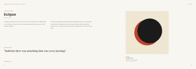 Pages 20–21 of Exhibition catalogue for an art museum – 64 pages
