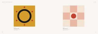 Pages 26–27 of Exhibition catalogue for an art museum – 64 pages