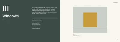 Pages 32–33 of Exhibition catalogue for an art museum – 64 pages