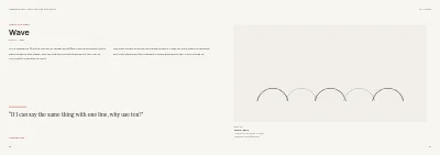 Pages 46–47 of Exhibition catalogue for an art museum – 64 pages