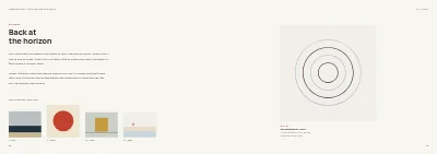 Pages 48–49 of Exhibition catalogue for an art museum – 64 pages