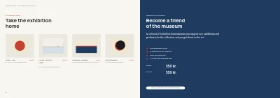 Pages 60–61 of Exhibition catalogue for an art museum – 64 pages