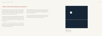 Pages 6–7 of Exhibition catalogue for an art museum – 64 pages