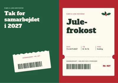 Julefrokost med adgangsbillet