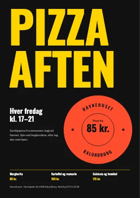 Pizzaaften — fredagspizza på havnen