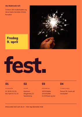 Firmafest — schweizisk raster