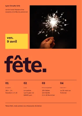 Fête du personnel — grille suisse