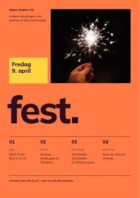 Personalfest — sveitsisk rutenett