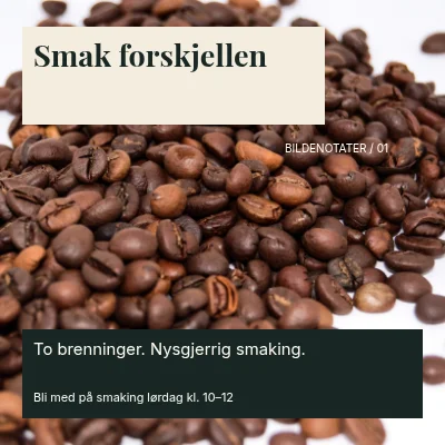 Smak forskjellen · Fotografisk forside