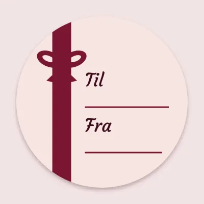 Til og fra med gavebånd