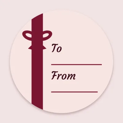 To and from with ribbon