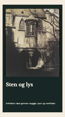 Sten og lys · Bogomslag