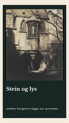 Stein og lys · Bokomslag