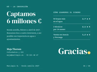 Página 6 de Pitch para inversores — startup