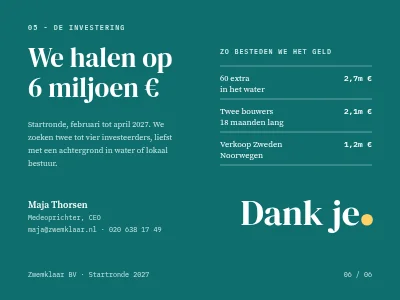 Pagina 6 van Investeerderspitch — start-up