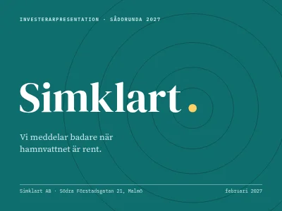 Investerarpitch — startup
