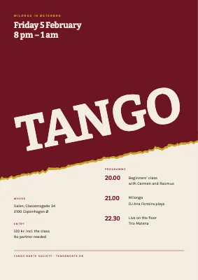 Tango night — milonga