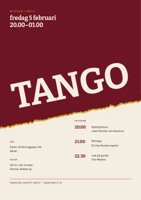 Tangokväll — milonga