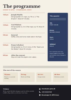 Page 2 of Classical string quartet concert in Greve