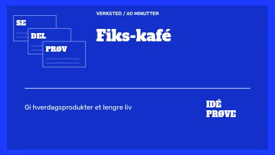 Side 1 av Reparasjonskafé