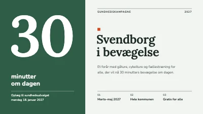Sundhedskampagne — 30 minutter om dagen